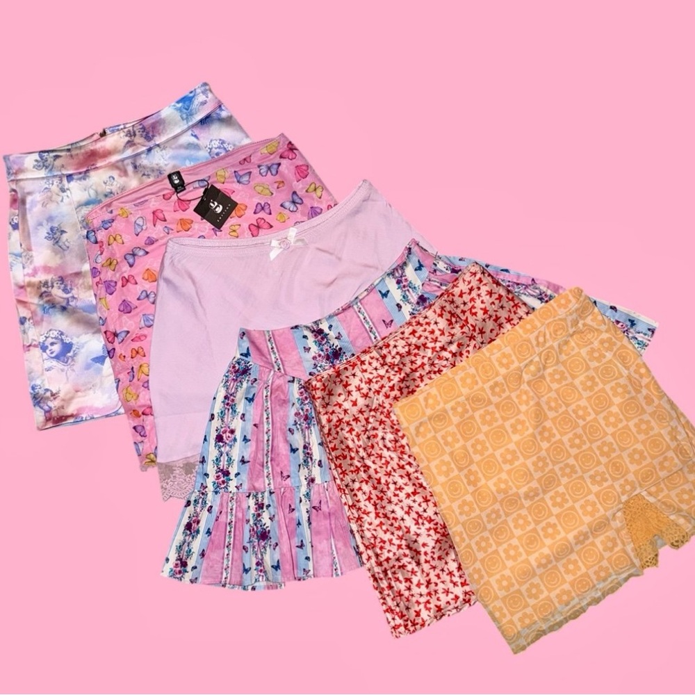 Custom Curated Y2K 90s Mini Skirt Bundle Small Coquette Fairycore Sugar Thrillz